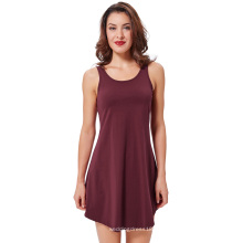 Kate Kasin Frauen Sommer lose ärmellosen Rundhals Swing Tank Sommerkleid Sundress KK000627-2